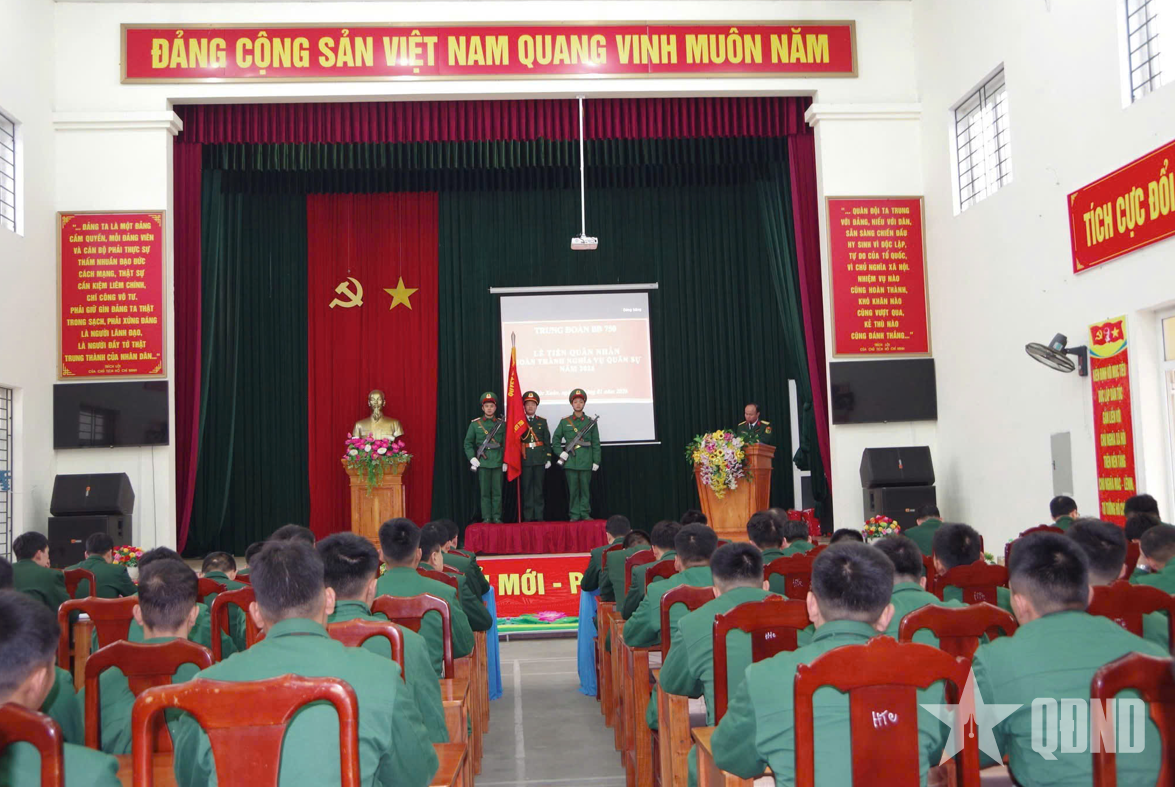 Trung đoàn Bộ binh 750 tiễn quân nhân hoàn thành nghĩa vụ quân sự năm 2026